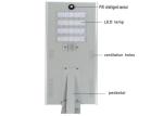 80W 100W Solar Dusk To Dawn Street Light Commercial Solar Lighting For Parking