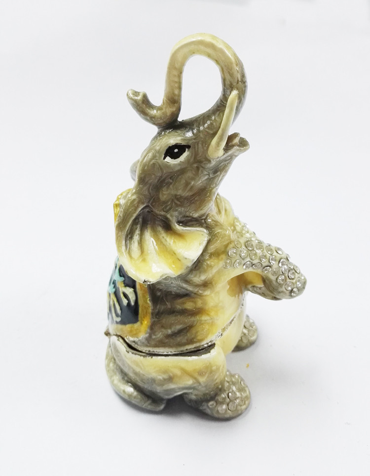 elephant trinket box alloy jewelry box home decoration jewelry box
