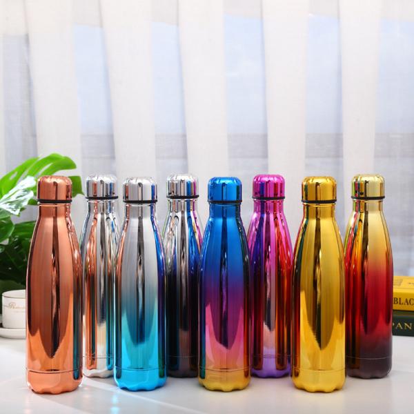 Stainless Steel Water Bottle 25oz Peacock Blue Triple Layered Vacuum Insulated