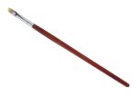 Small Eye Brow Brush Red Wooden Handle Sliver Aluminum Ferruel Convenient