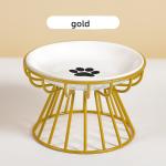Ceramic Cat Food Basin Double Bowls Protect Cervical Vertebra