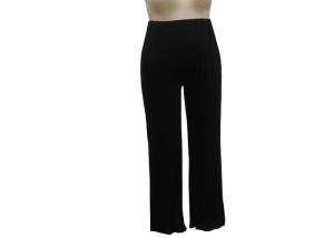 China Anti Pilling Black Wide Leg Ladies Casual Pants Jersey Outdoor Sports Wear factory