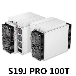 China 16KG 75DB Antminer S19j Pro 100T 3240W SHA256 Asic Miner factory