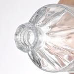 Hot Stamping Fancy Glass Liquor Bottle for Vodka Industrial Beverage Custom