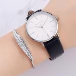 Waterproof 3ATM Ultra Thin Quartz Watch 36mm Women'S Watch Gift Set