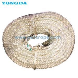 China Heavy Duty GBT15029-2009 4-Strand White Sisal Ropes For Tough Jobs factory