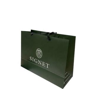 China Customized Gift Jewelry Paper Bags with Logo and Handles factory