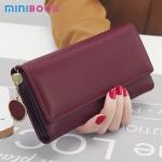 Custom Logo Avaliable Women's Large Capacity Clutch Wallet for Fashionable Phone