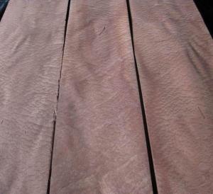 China Natural Sapele Pommele Wood Veneer For Interior Decoration factory