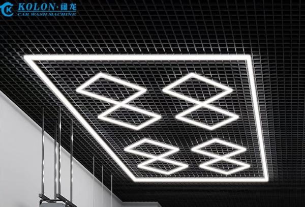 Hot Seller 6500K hexagonal garage led light ceiling light grid led light garage
