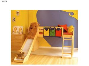 China modern bunk bed pine wood factory