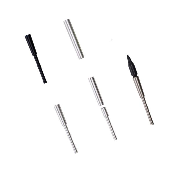 .165"(4.2mm) ID 4mm Arrow Broadhead Adapter, Stainless ,Aluminum Inserts and