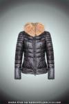 designer moncler women down jacket with big raccoon fur