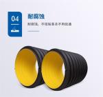 ISO HDPE Corrugated Sewage Pipes Double Wall For Construction