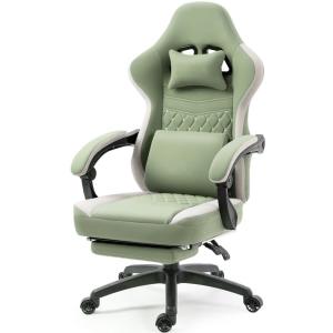 China Office Chair with Gel Pad Arm Rest and Footrest Leather Material Storage Bags Included factory