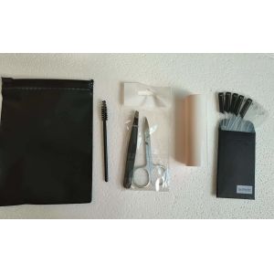 Custom Logo Eyebrow Stamp Stencil Kit With Tweezers