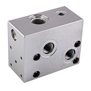 China Nons Tandard Hydraulic Valve Block Aluminum Cast Ductile Iron Steel Hydraulic Valve factory