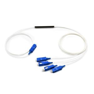 China FTTX 1x4 SC/UPC PLC 4 Way Optical Splitter factory
