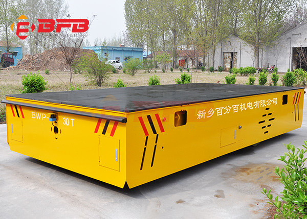 20t Steerable Motorized Trolley On Cement Floor