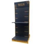 black and yellow shelves for shops and supermarket