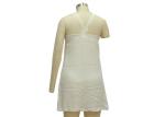 White Halter Neck Casual Ladies Wear Comfortable Sexy Women'S Night Dress