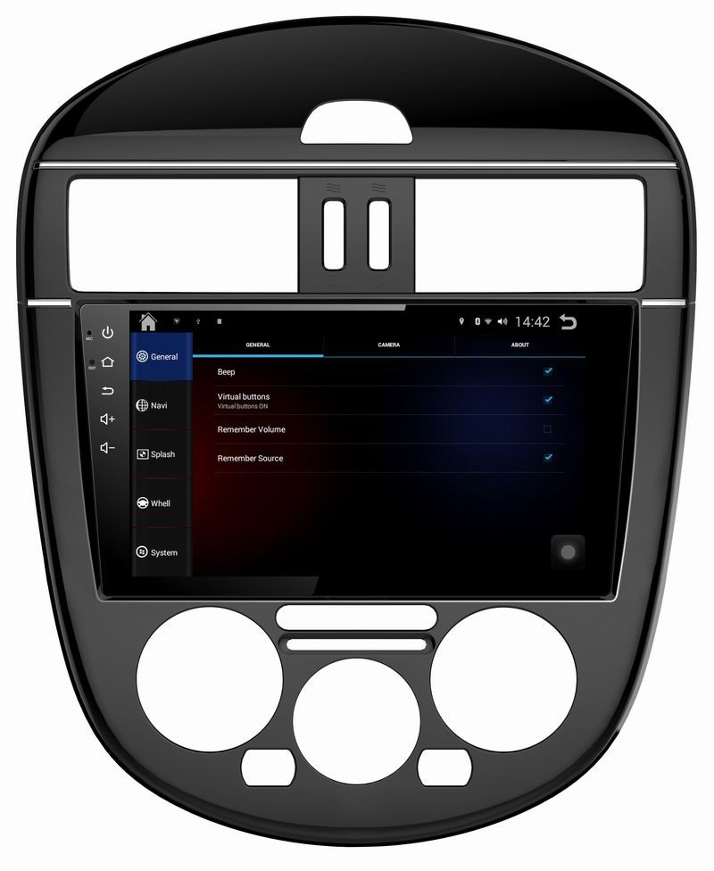 Ouchuangbo pure android 4.4 system for Nissan Tiida support car multimedia gps navi dvd radio BT SWC