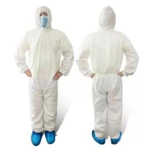 China Cleanroom Disposable Protective Suit , Breathable Disposable Coveralls factory