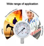 Thread Connection WZ 100mm 304SS Stainless Steel Pressure Gauge Cylindrical Head