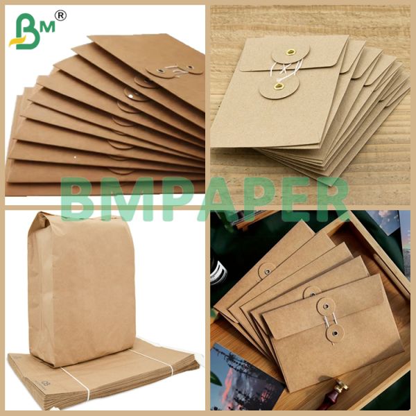 Tear Resistant Brown Kraft Envelope Paper 95gsm Good Toughness Tear Resistant Brown Kraft Envelope Paper 95gsm Good Toughness