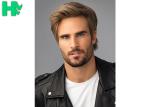 Handsome Cozy Wavy Layered Synthetic Hair Men's Capless Wig , 6 Inches Mens