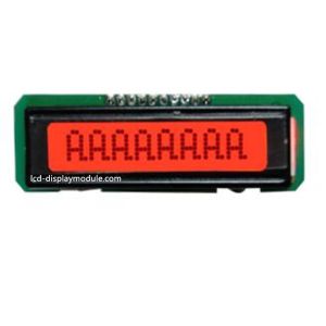 Character LCD 8 * 1 Transflective LCD Display FSTN Positive 3.3V Driving Voltage