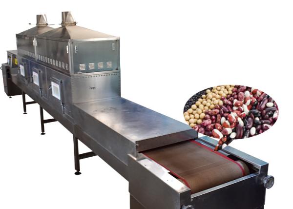 Soybean Food Sterilization Equipment Microwave Drying Sterilization Machine Easy