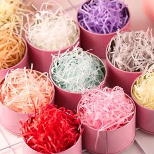 China Recyclable Crinkle 2mm Color Shredded Paper For Gift Boxes factory