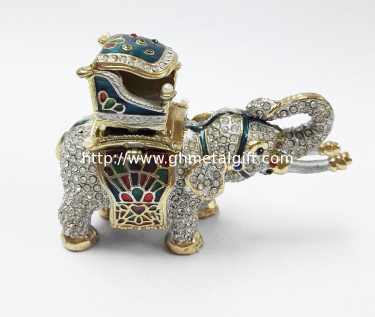 Elephant jewelry boxes rhinestone animal gift box for jewelry wedding gift