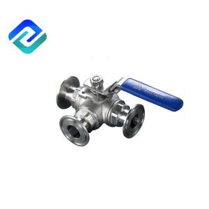 China Hygienic Pipeline Sanitary Manual Casting Ball Valve factory