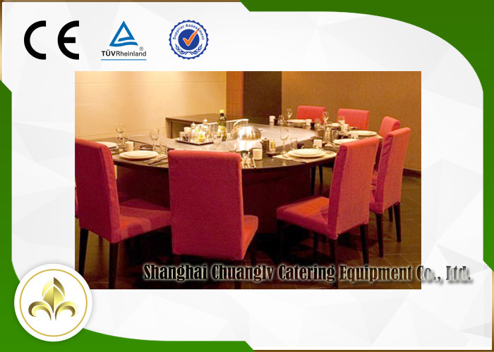 10 Seat Circle Induction / Electric Teppanyaki Grill Table With Ventilation System