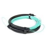 24 Core Fiber Cable Assembly , MPO To LC Breakout Cable For FTTH