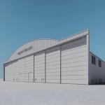 OEM Durable Steel Structure Hangar Prefab Aircraft Hangar Space Frame
