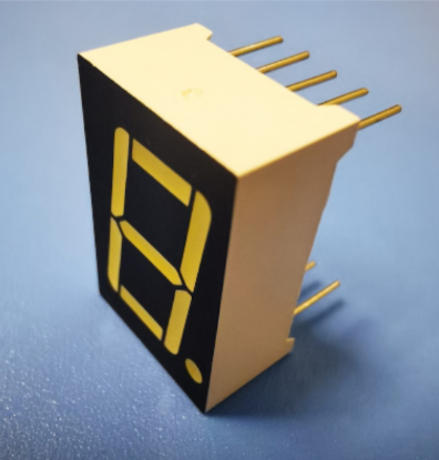 Super red 1.0" common anode single digit 7 segment led display for digital panel