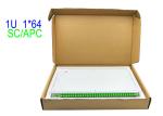 1U Rack Mount 1 × 64 SM Fiber Optic PLC Splitter SC/APC Box 19 Inches white