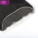 Glueless HD Lace Closure With Baby Hair Straight Wave 13x4 No Shedding Double