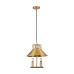 Home Deco Copper Transparent E14 G4 Crystal Pendant Light D300xH340