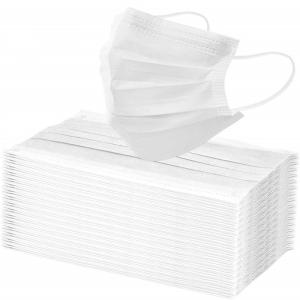 China White Disposable Face Mask Absorbs Hot Air High Elastic Ear Hanging factory