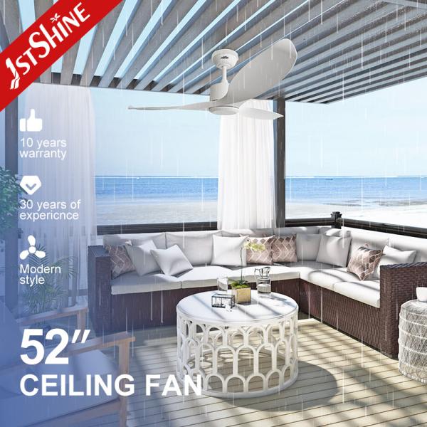 Household 3 ABS Blades IP44 Outdoor Anti-UV Durable Remote Control Ceiling Fan