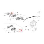 Car Door Small Cover Handle Cover Decoration Plate For Lamborghini Gallardo
