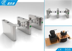 China Waist High Swing Gate Turnstile 304 Stainless Steel Bidirectional Direction factory