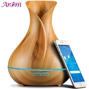 China Smart Wi-Fi Aromatherapy Air Humidifier App Control Wood Essential Oil Aroma Diffuser factory