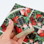 Waterproof Eco-friendly Paper Vinyl Adhesive Metal Stickers , Perfume/Cosmetics