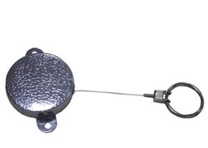 China Sheathed Steel Cable Metal Split Rings , Retractable Reels Split Metal Key Rings factory