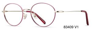 China Women Flexible Eyeglass Frames Retro Round Glasses Metal Optical Frames factory